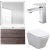 Комплект мебели для ванной BelBagno SET BB N9 Luce 90 подвесной Stone