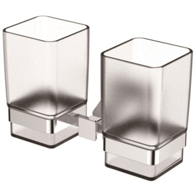 Стакан для зубных щеток Kaiser KH-1235 двойной Хром