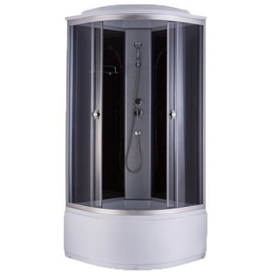 Душевая кабина Niagara NG-6508 90х90 профиль Хром задняя стенка Черная Душевая кабина Niagara NG-6508 90х90 профиль Хром задняя стенка Черная