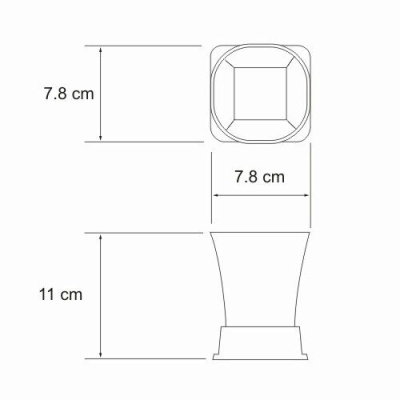 Стакан для зубных щеток WasserKRAFT Exter K-5528 Светлая бронза