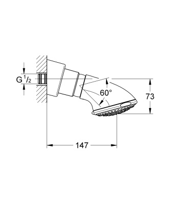 Верхний душ Grohe Relexa Ultra 27065000 Хром