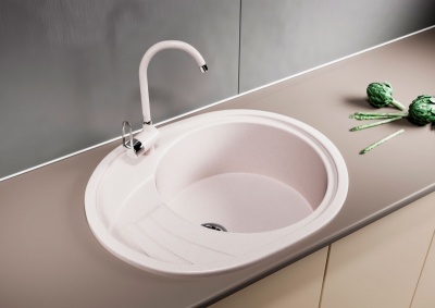 Кухонная мойка Mixline ML-GM17-311 525120 Светло-розовая