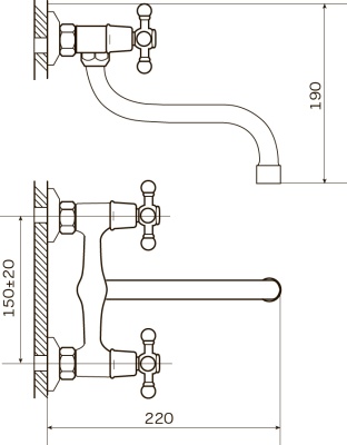 Смеситель для кухни Zerix TZK 605 ZX0100 Хром