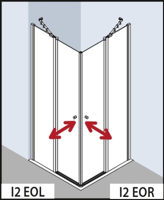 Душевая дверь Kermi Ibiza 2000 I2 EOR 080181AK EOR