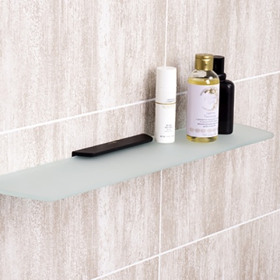 Полка стеклянная WasserKRAFT Elbe К-7224 Черный