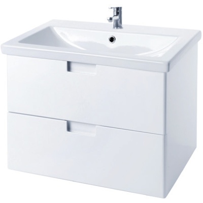 Тумба c раковиной Bellezza Пегас 80 4630413270019 подвесная Белая