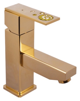 Смеситель для раковины Rav Slezak Royal1027.5Z золотой, с ручкой 10