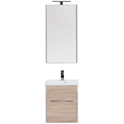 Комплект мебели для ванной Aquanet Августа 50 225267 подвесной Дуб сонома