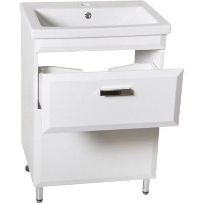 Тумба под раковину Style Line Лотос 60 Люкс Plus СС-00000374 Белая