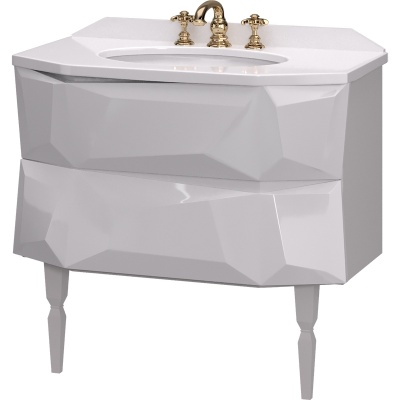 Тумба с раковиной Aima Design Crystal 90 Белая