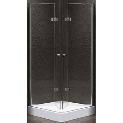 Душевой уголок Cezares Elena W-AS-2 80x80 ELENA-W-AS-2-80-C-Cr профиль Хром стекло прозрачное