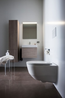 Комплект унитаза Laufen Pro Rimless 8.2096.6.000.000.1 с инсталляцией Viega Prevista Dry 792855 с клавишей смыва Хром