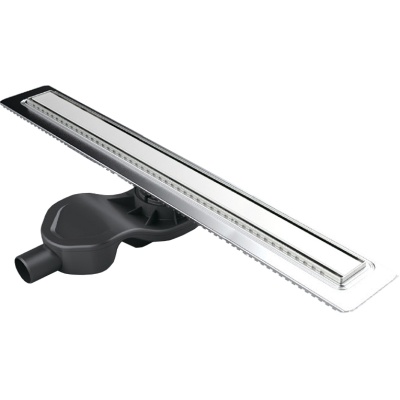 Душевой лоток Berges Wasserhaus B1 Keramik 600 091117 с решеткой Хром глянец