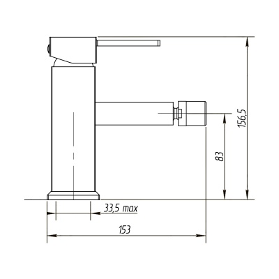Смеситель для биде Migliore Kvant ML.KVT-2723.CR Хром