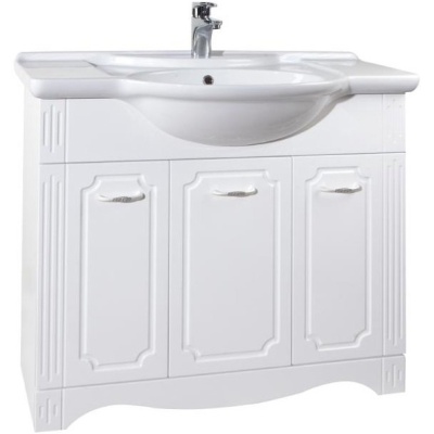 Тумба c раковиной Bellezza Кантри 95 Белая