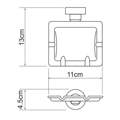 Емкость для мусора WasserKRAFT K-1081 Хром