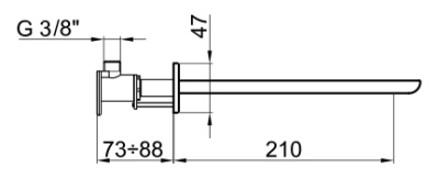 Излив для смесителя Webert Wolo AC0324 Хром глянцевый