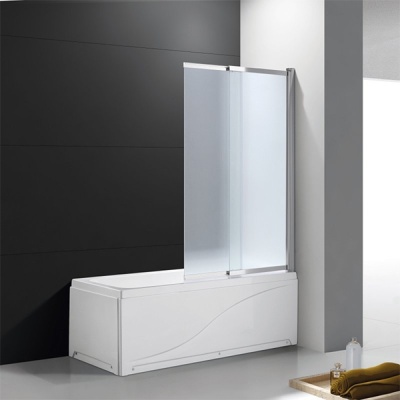 Шторка на ванну Cezares Slider VF-11 90 профиль Хром стекло прозрачное