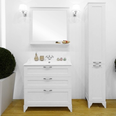 Тумба под раковину Акватон Леон 80 Н 1A187801LBPS0 Дуб белый