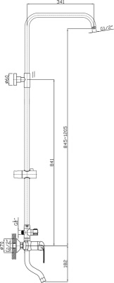 Душевая система Rush Fiji ST4235-11 Хром