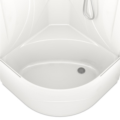 Душевая кабина Domani-Spa Elegance High 90x90 DS01E99HACl00 профиль Белый стекло прозрачное