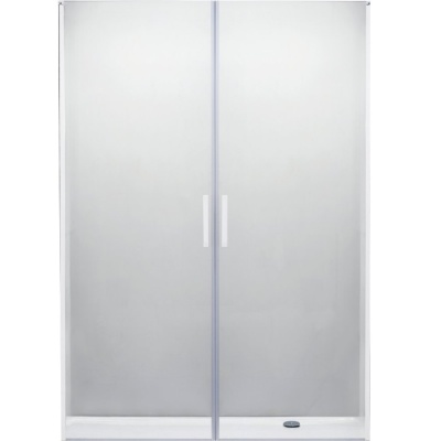 Душевая дверь в нишу Cezares Relax B-2 160 профиль Белый стекло прозрачное