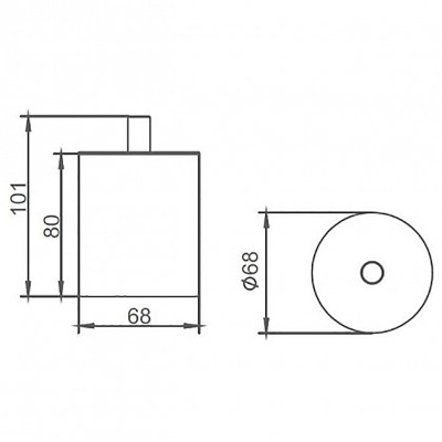 Косметическая емкость Aquanet 8187 Хром