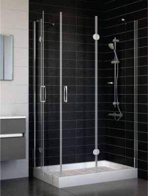 Душевой уголок Vegas Afrodite A-F 120х110 профиль белый/стекло прозрачное