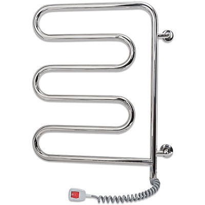 Электрический полотенцесушитель Laris Ш-образный 57х45 поворотный Хром