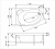 Акриловая ванна Eurolux Bath Alexandria 170х110 R E217011004R без гидромассажа Акриловая ванна Eurolux Bath Alexandria 170х110 R E217011004R без гидромассажа