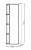Шкаф пенал Jacob Delafon Terrace 50 L EB1179G-G1C подвесной Белый глянцевый