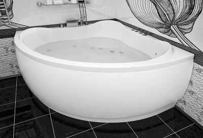 Акриловая ванна Aquanet Malta 150x150 с гидромассажем