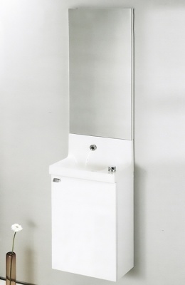 Тумба под раковину Jacob Delafon Pop Laminar 40 R EB286-G1C подвесная Белая глянцевая