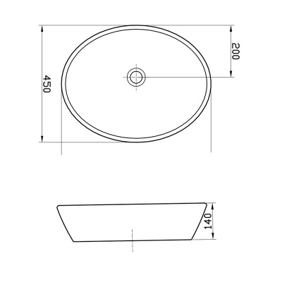 Раковина Sanitana Soft 57 S10015836200000 Белая