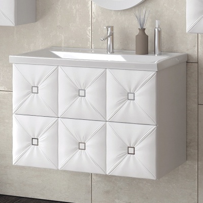 Тумба с раковиной Marka One Avenir 75П White