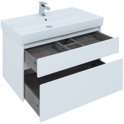 Комплект мебели для ванной Aquanet Nova Lite 100 243230 подвесной Белый