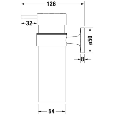 Дозатор для жидкого мыла Duravit Starck T 0099354600 Черный матовый