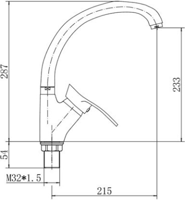 Смеситель для кухни Fashun A4101-2 Хром