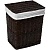 Корзина для белья WasserKRAFT Isar 46x35x55 WB-130-L с крышкой Коричневая