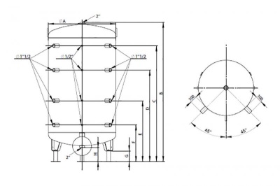 Буферная ёмкость ACV LCA 2000 P Серый