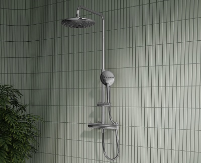 Душевая система Vitra Aquaheat A47205EXP с термостатом Хром