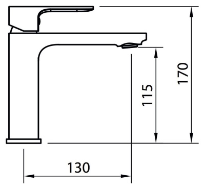 Смеситель для раковины Clever Saona Slim 60115 Хром