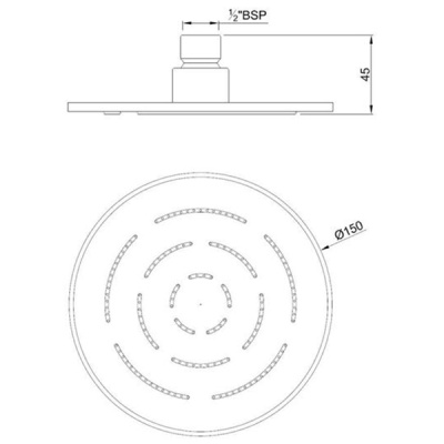 Верхний душ Jaquar Maze OHS-CHR-1603 Хром