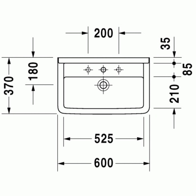 Раковина Duravit Starck 3 60 03016000000 Белая