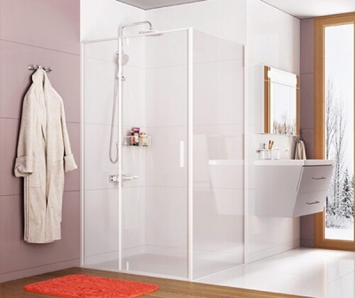 Душевой уголок WasserKRAFT Neime 90x100 19P18 профиль Белый стекло прозрачное