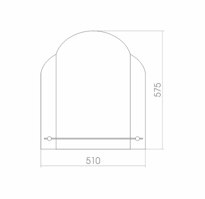 Зеркало Mixline Комфорт Анжелика 51 525469 с полкой