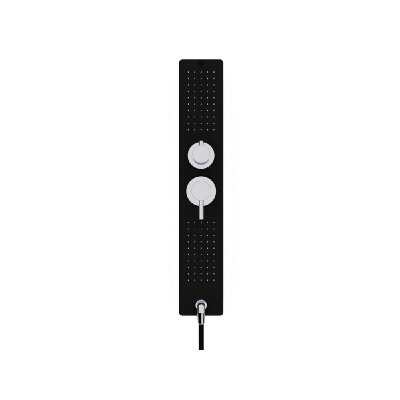 Душевая кабина Black&White Galaxy G8008 с гидромассажем профиль Черный задняя стенка Белая