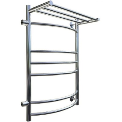 Водяной полотенцесушитель Тругор Приоритет 3 П ПМ 80x50 с полкой L Хром