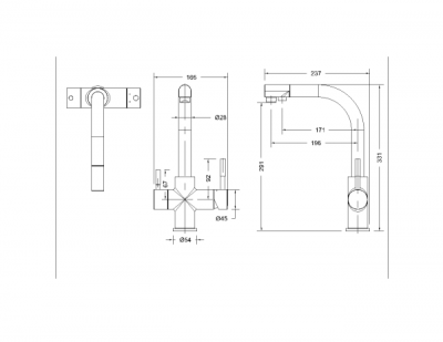 Смеситель для кухни Bravat Palace F729261CP-RUS Хром