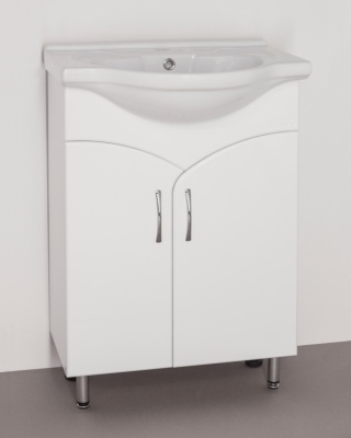 Тумба под раковину Style Line Эко Стандарт 15 Байкал 60 Белый глянец